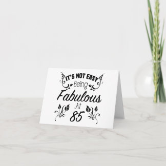 Tarjeta Fabuloso cumpleaños número 85