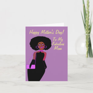 Tarjeta Fabuloso Día de la Madre Afroamericana