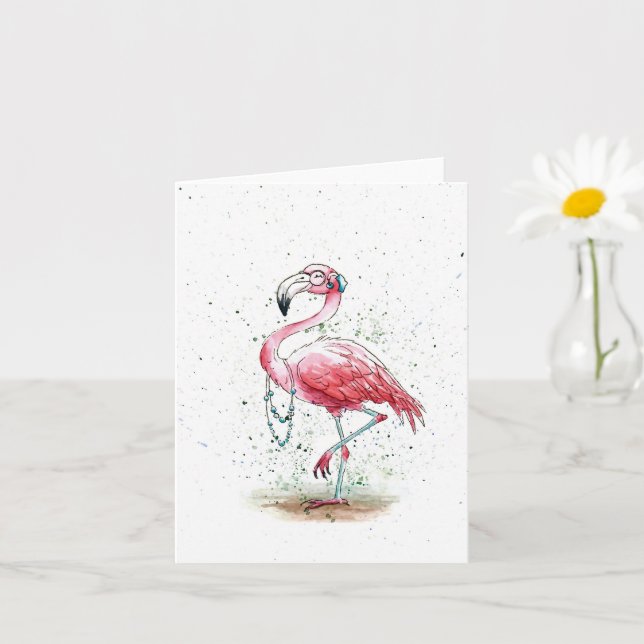 Tarjeta Fabuloso Flamingo (Planta pequeña)