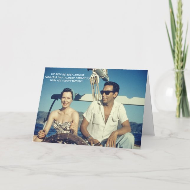 Tarjeta Fabuloso humor de cumpleaños (Anverso)