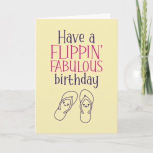 Tarjeta Fabuloso verano lindo bollo divertido cumpleaños