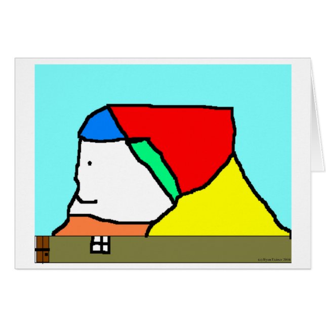 Tarjeta Face House (Anverso (Horizontal))