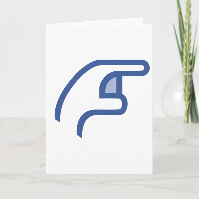 Tarjeta facebook POKE me (Anverso)