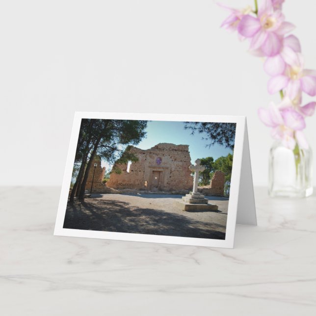 Tarjeta Fachada de la Ermita de Santa Bárbara, Lliria, Val (Orquídea)