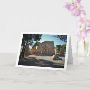 Tarjeta Fachada de la Ermita de Santa Bárbara, Lliria, Val