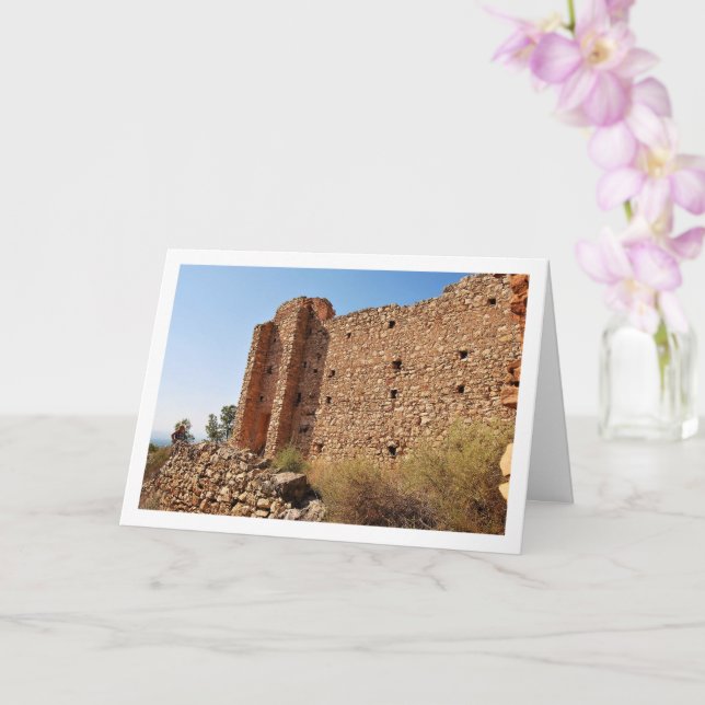 Tarjeta Fachada Ermita de Santa Bárbara, Valencia, España (Orquídea)