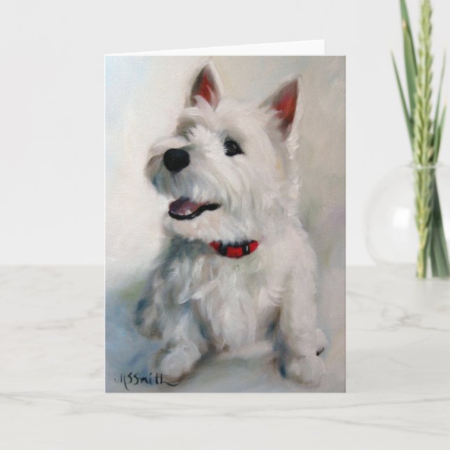 Tarjeta facial Westie West Highland Terrier Dog (Anverso)
