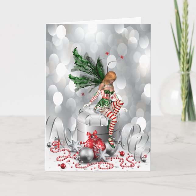 Tarjeta Faerie para Navidades (Anverso)