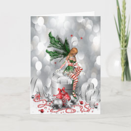 Tarjeta Faerie para Navidades
