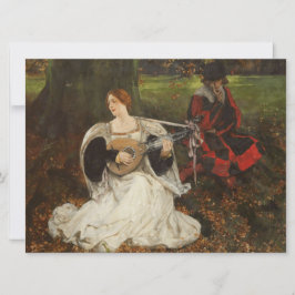 Tarjeta Fair is my Love (por Edwin Austin Abbey)