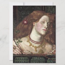 Tarjeta Fair Rosamund (Mujer Elegante y Hermosa Redhead)