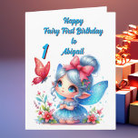 Tarjeta Fairy First Photo Girly Kids Birthday Saludo<br><div class="desc">¡Espolvoree algo de brillo en su gran día con nuestra tarjeta de felicitación de Fairy First Birday! Con un mágico diseño de hadas, suaves colores pastel y espacio para la foto más dulce de tu pequeño pixie, esta tarjeta es perfecta para celebrar un año encantador. ¡Un toque de cortesía para...</div>