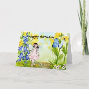 Tarjeta Fairy In My Garden Birday Card