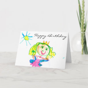 Tarjeta Fairy Princess Happy Birday