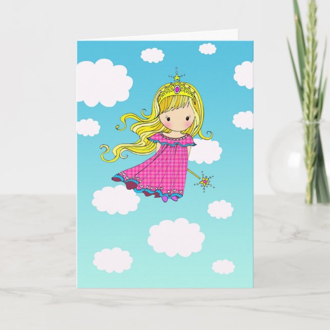 Tarjeta Fairy Princess Happy Birday Card (Anverso)