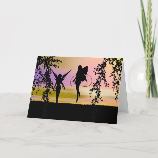 Tarjeta Fairy Sisters (Anverso)