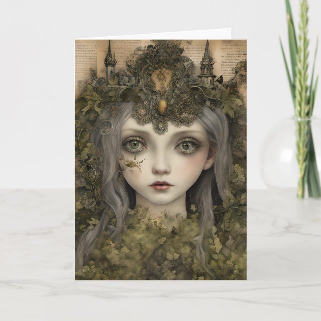 Tarjeta Fairytale Moss Princess (Anverso)
