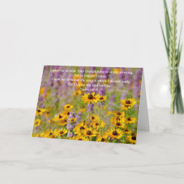 Tarjeta Faith Hope Bible Verse Wildflowers Note Card