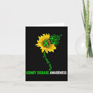 Tarjeta Faith Hope Cure Kidney Disease Sunflower Puzzle Pi
