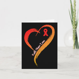 Tarjeta Faith Hope Love Heart Disease Awareness Cardiexist