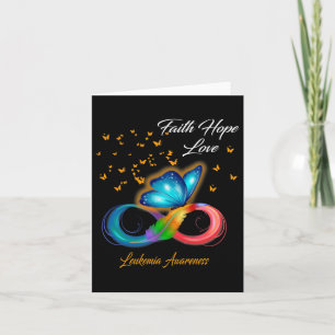 Tarjeta Faith Hope Love Leukemia Awareness