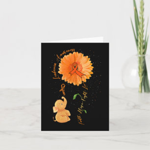 Tarjeta Faith Hope lucha por amar la leucemia del girasol 