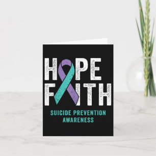 Tarjeta Faith Hope Suicidio Prevención De Suicidios Concie