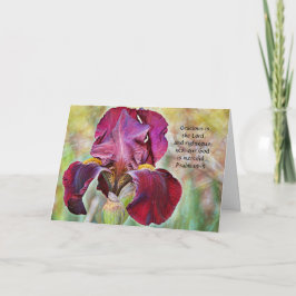 Tarjeta Faith Iris Flowers Thoughts of You Card