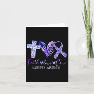 Tarjeta Faith Love Cure Heimerheimer