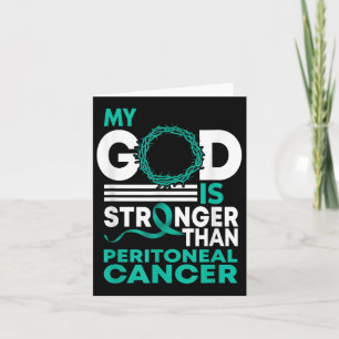 Tarjeta Faith Mi Dios Es Más Fuerte Que El Cáncer Peritone