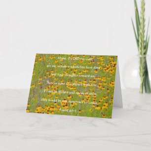 Tarjeta Faith Wildflower Floral Friendship Card