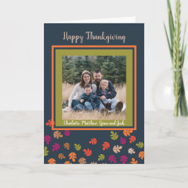 Tarjeta Fall Colours Happy Thankending Photo