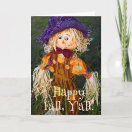 Tarjeta Fall Country Charm Scarecrow Greet