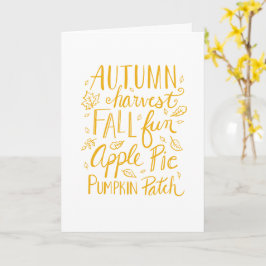 Tarjeta Fall Fun Card