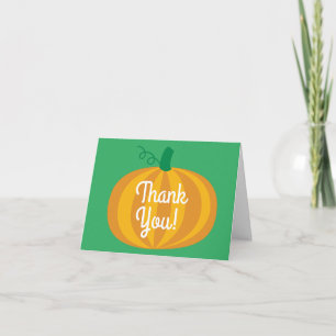 Tarjeta Fall Gracias Pumpkin Birday Party