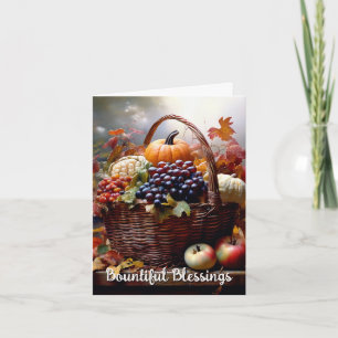 Tarjeta Fall Harvest canket personalizado agradecimiento s