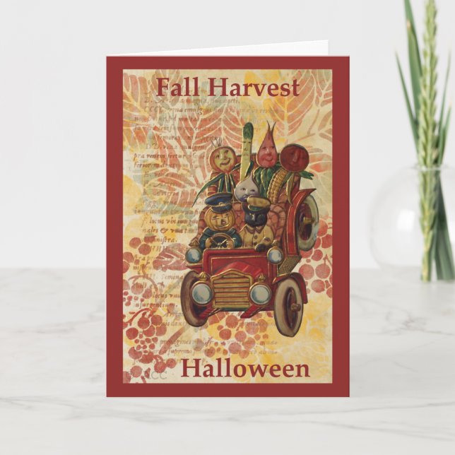 Tarjeta Fall Harvest Halloween (Anverso)