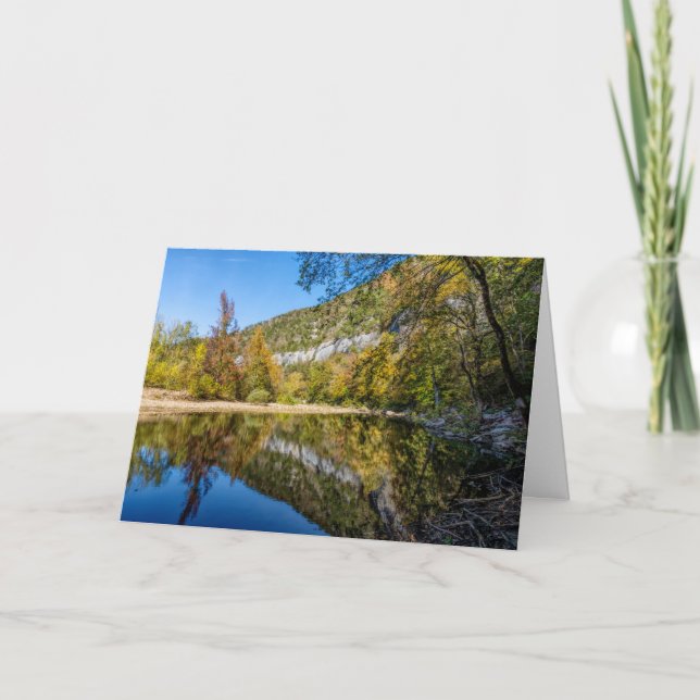 Tarjeta Fall Reflections Buffalo River Greeting Card (Anverso)