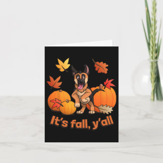 Tarjeta Fall Yall German Shepherd Puppy