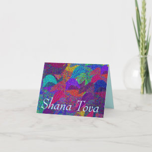 Tarjeta Falling Leaves Shana Tova Card