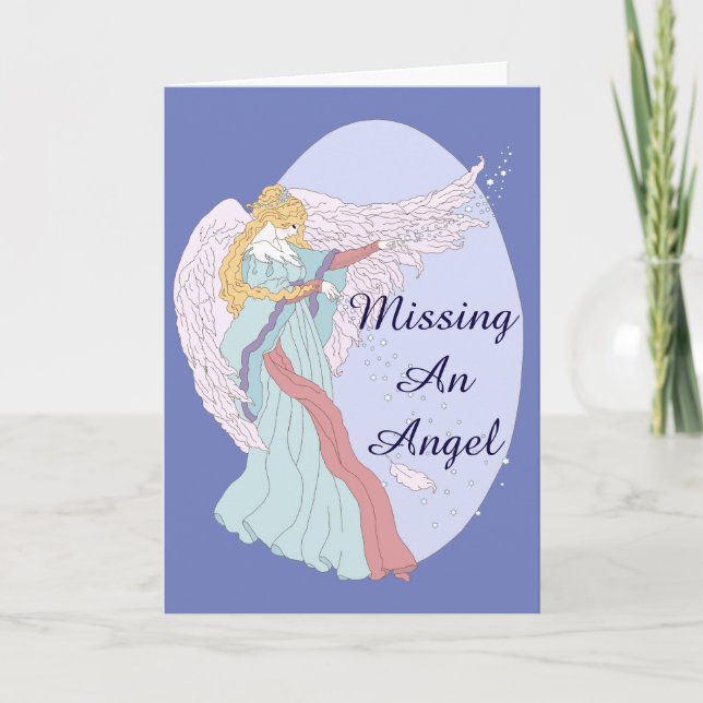 Tarjeta Falta de un ángel (Anverso)
