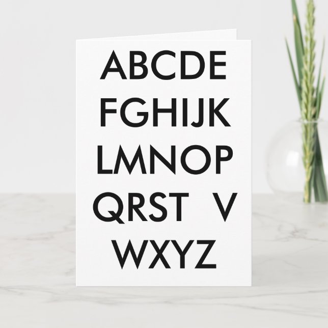 Tarjeta Falta de usted (Anverso)