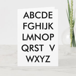 Tarjeta Falta de usted