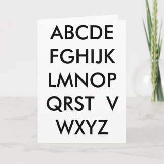 Tarjeta Falta de usted