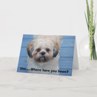 Tarjeta Falta de usted