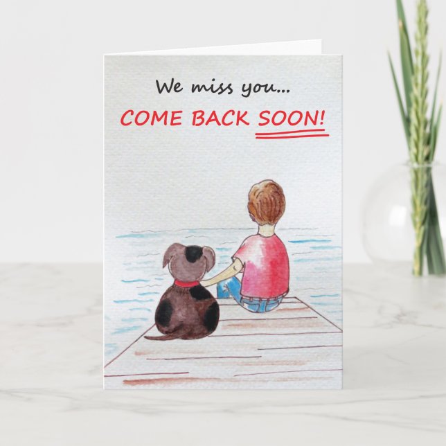 Tarjeta Falta de usted (Anverso)