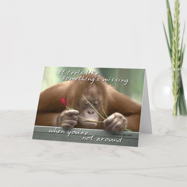 Tarjeta Falta de usted (Anverso)