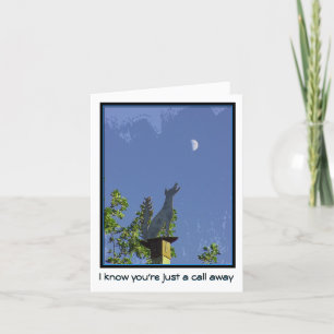 Tarjeta Falta de usted--Apenas una llamada ausente--Coyote