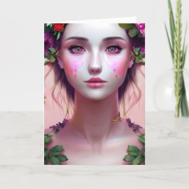 Tarjeta Falta | Hermosa Mujer Étérea Fantasía Arte