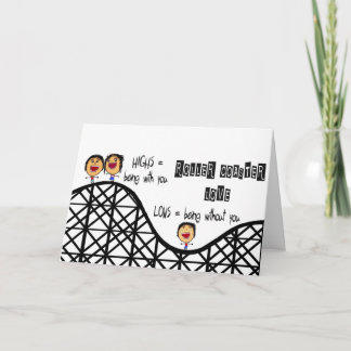 Tarjeta Faltándole amor de la montaña rusa
